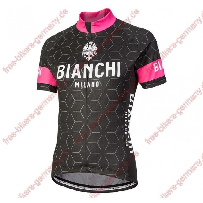 Profiteam 2018 Bianchi Milano Nevola schwarz pink Damen Trikot Kurzarm 31764QF