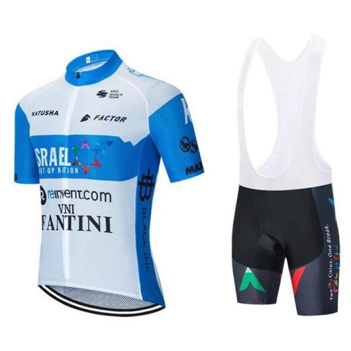Fahrradbekleidung Radsport 2020 Israel Start-up Nation Radbekleidung Satz Trikot Kurzarm+Trägerhosen Set Outlet