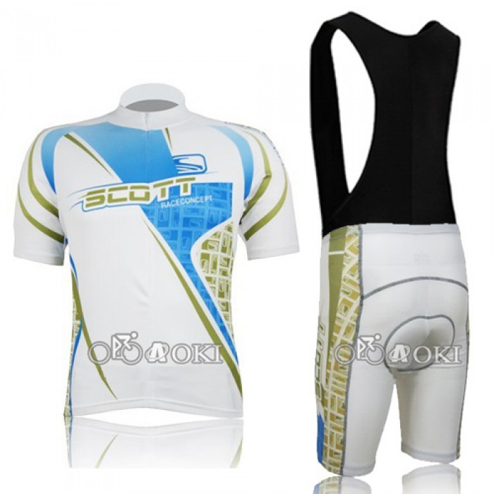 2010 Damen Scott Fahrradbekleidung Satz Fahrradtrikot Kurzarm Trikot und Kurz Trägerhose AXPU257