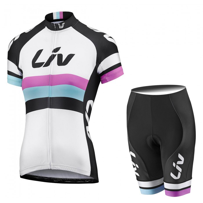 Fahrradbekleidung Satz Fahrradtrikot Kurzarm Trikot und Kurz Trägerhose YPIA603