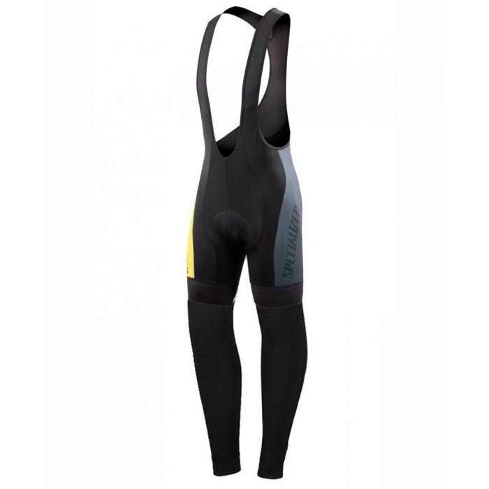 2016 Specialized Pro Team SZK Schwarz-Grau-Gelb Lang Trägerhose IMTV336